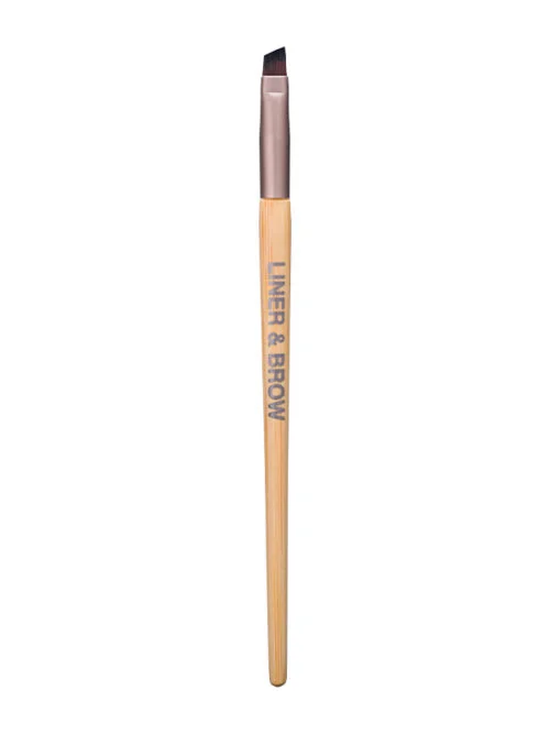 LINER & BROW BRUSH BAMBOO HANDLE