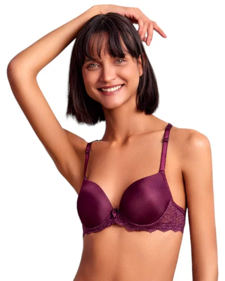 1223_460x.jpg FEMININE AND FLATTERING TRIPLE PAD PUSH-UP BRA WITH LACE BACK