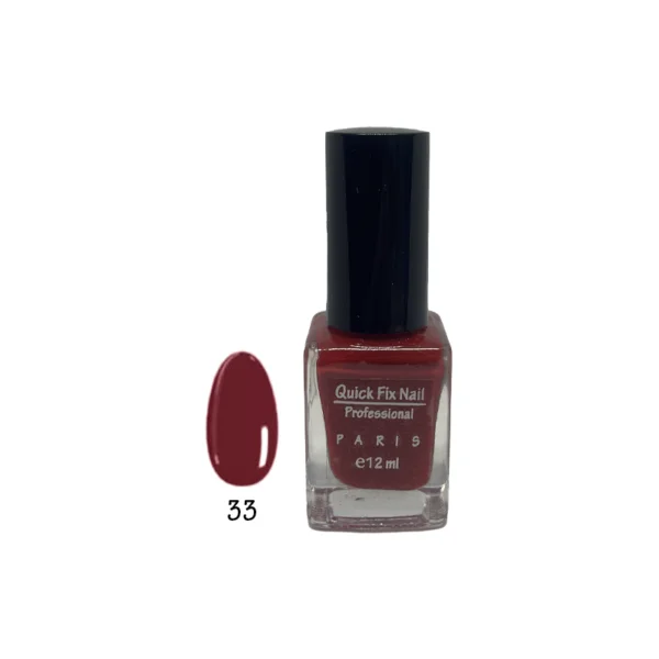 Quick Fix Nail-33- Fushia Red