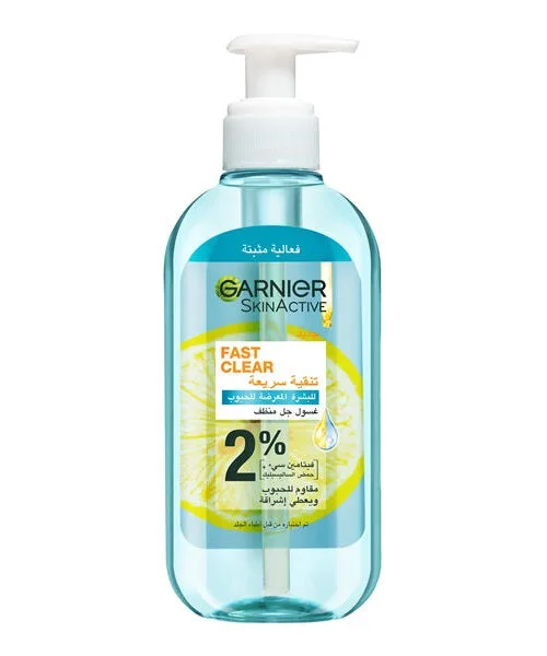 Garnier_-_Fast_Clear_2_Salicylic_Acid_Vitamin_C_-_Anti-Acne_Gel_Wash_200ml.jpg Garnier Fast Clear 2 Salicylic Acid Vitamin C Anti Acne Gel Wash 200ml.jpg
